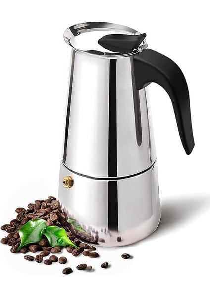 Ocak Üstü 9 Cup Fincan 450 ml Moka Pot Espresso CIN285-9