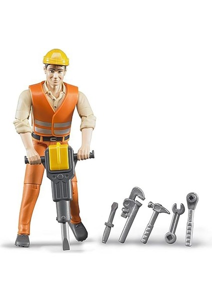 Bworld B World - Inşaat Işçisi ve Aksesuarları Ölçekli Model