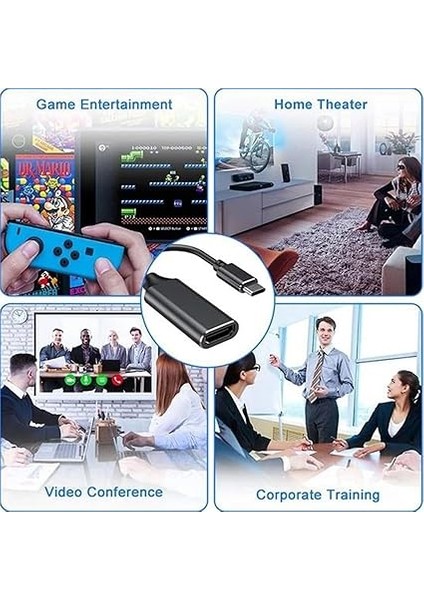 Type-C To HDMI Çevirici USB C To HDMI Adaptör Macbook Uyumlu HC03 indirimleri