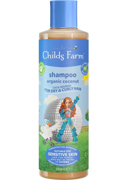 Farm Kuru ve Kıvırcık Saçlar Için Hindistan Cevizi Özlü Şampuan 250ML