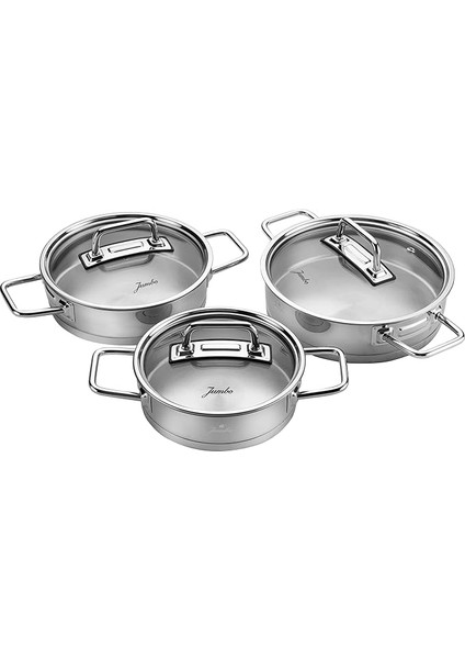 Assos 6 Parça Midi Çelik Sahan Seti