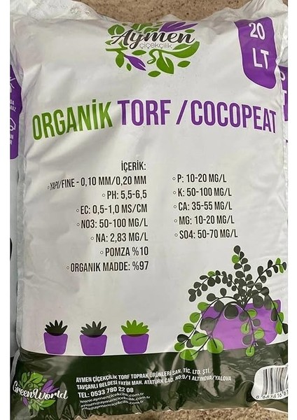 Çiçekçilik 20 Litre Ithal Torf Cocopeat Özel Karışım Saksı Harcı Bitki Toprağı - Kokopit fiyatları