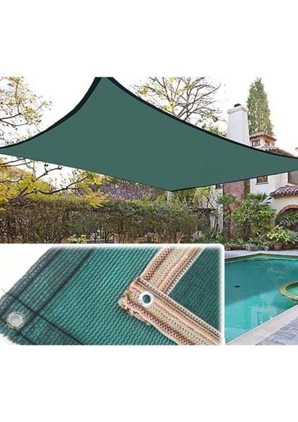 File 4x5 M Bahçe Gölgeliği Yeşil Gölgelik Örtü Kumaş Delikli Gölgelik Gölgeleme Filesi