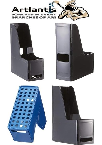 Lila Magazinlik Demonte Plastik 2 Adet Plastik Kutu Klasörü Magazinlik A4 Dosya ve Masa Düzenleyici Sınıf Ev Ofis fırsatları