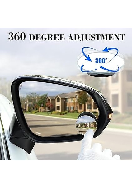 2'li Ayarlanabilir Kör Nokta Aynası – 360° Dönebilen Hd Geniş Açı Çerçevesiz Dikiz Ayna Aparatı, Otomobil, Suv, Kamyon ve Tüm Araçlar ile Uyumlu, Kolay Montajlı Ayna Eklentisi fiyatları