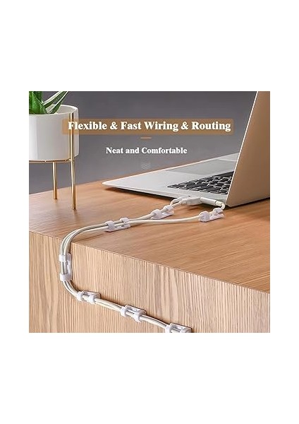 Kablo Klipsi Paketi, 20 Adet Yapışkanlı Kablo Tutucu Klips, Yapıştırıcı Akrilik Ile, Çalışma Masası, Güç Kablosu, USB Şarj Kablosu, Şarj Kablosu Vb. Için Güvenli Altlık, Şeffaf fırsatları