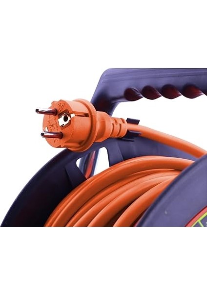 IP20 Plastik Makaralı Seyyar 4 Prizli Uzatma Kablosu 3x2.5 mm Cca Kablo 30 Metre Termal Sigorta fırsatları