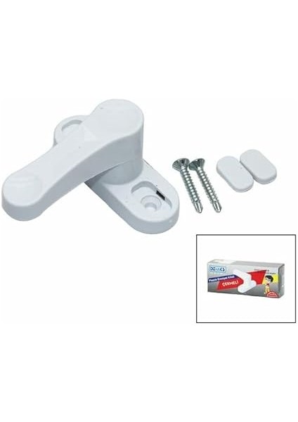 5 Adet Kapı Pencere Hırsız Çocuk Emniyet Kilidi Güvenlik Mandalı Pvc Çekmeli 360 Derece Dönebilir fiyatları