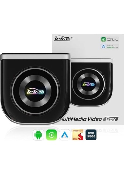 Max Ultra Android 13, 8+128GB, HDMI Output, SM6225 Chipset, Google Playstore, Netflix, Youtube, Yandex Navigasyon, Kablosuz/wireless Carplay &amp; Android Auto Destekli Full Android Box (Imeı Kayıtlı fırsatları