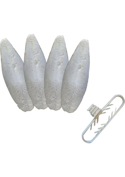 Gram Temizlenmiş Mürekkep Balığı (Kalamar) Kemiği 5-6cm Mini Boy ve Tutacak