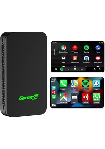 5.0 2AIR 2 In 1 Android Auto &amp; Carplay 2023 En Güncel Versiyon Kablosuz Wireless Adaptör