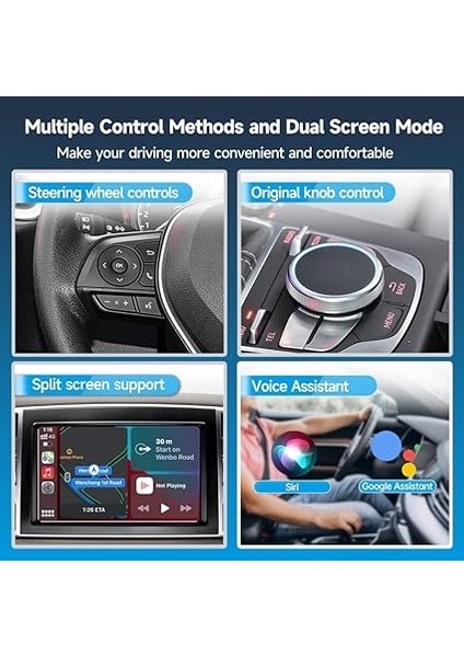 5.0 2AIR 2 In 1 Android Auto &amp; Carplay 2023 En Güncel Versiyon Kablosuz Wireless Adaptör fırsatları