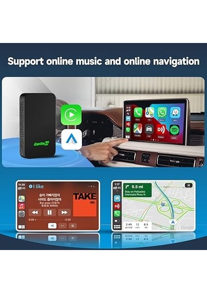 5.0 2AIR 2 In 1 Android Auto &amp; Carplay 2023 En Güncel Versiyon Kablosuz Wireless Adaptör indirimleri