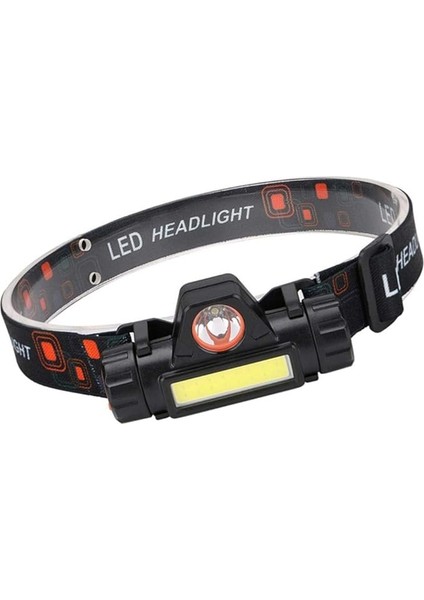 Sunnimix 300 Lümen USB Şarj Edilebilir LED Kafa Lambası, Ayarlanabilir Alın Lambası, Güçlü Dış Mekan Flaşı
