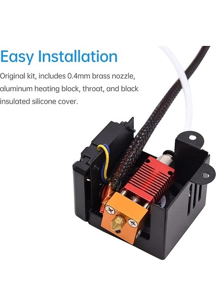 Tam Montajlı Hotend Kiti 24V Silikon Kapaklı 1.2m Terstör Cr-10/cr-10 S5/CR-10-S4/CR-10S/CR-10 Nı/ender 2/ender-3/ender 3 Pro ile Uyumlu/ender-3s/ender 5 fiyatları