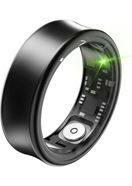 Simple Is Beauty RS01 Akıllı Yüzük, Titanyum Alaşım, Nabız ve Uyku Takibi, Hareket Sensörlü, 19.9 mm Iç Çap, El Hareketleriyle Telefon Kontrolü, Oksijen Takibi, Manyetik Şarj, Siyah
