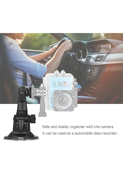 Eylem Kamera Aksesuarları Araba Vantuz Dağı + Hero 7/6/5/4 Sjcam/yı Için Tripod Adaptörü. indirimleri