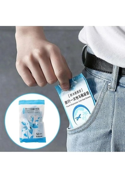 50 Adet Tek Kullanımlık Klozet Örtüsü Klozet Poşeti Klozet Kapak Örtüsü Dispenseri fiyatları