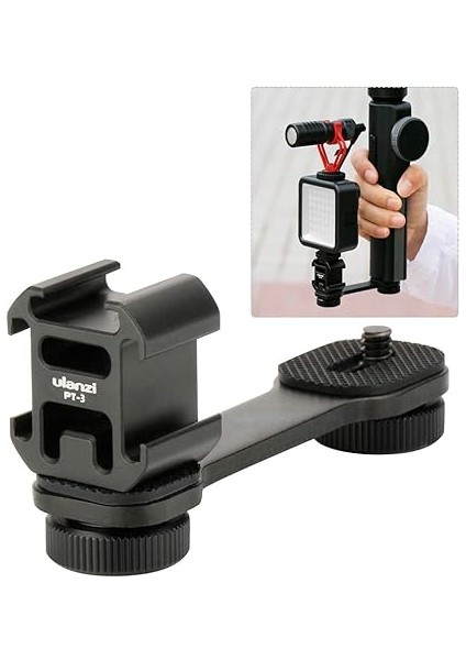 Pt-3 Üçlü Hot Shoe Bağlantı Aparatı Siyah fiyatları