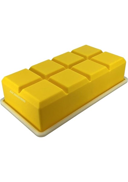 Chef Eysigo Kapaklı Silikon Buz Kalıbı - Bpa Içermeyen, Viski ve Kokteyller Için Büyük Buz Kalıpları, 2 Inç Büyük Buz Küpleri Yapmak Için Kolayca Çıkarılabilen Silikon Buz Kalıbı, Sarı indirimleri