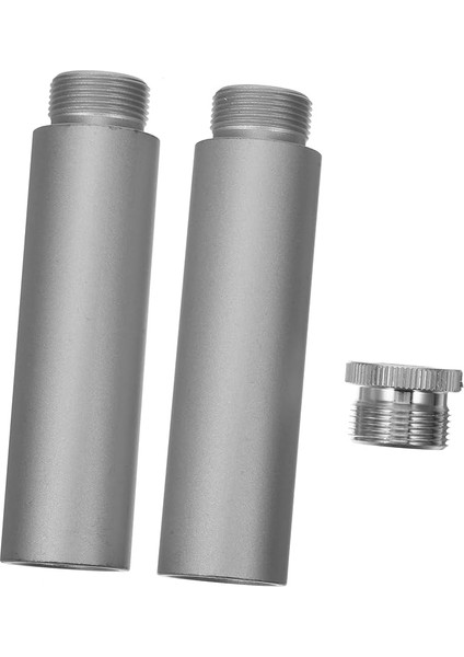 1 Takım Mikrofon Uzatma Tüpü Masa Standları Için Uzatma Çubuğu Masa Standı Için Uzatma Çubuğu Masa Için Mikrofon Standı Uzatması Alüminyum Alaşım Silver
