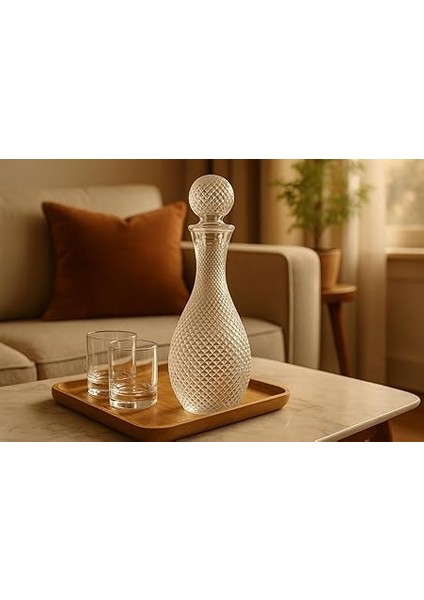 Deposu - Cam Kapaklı Cam Karaf - Sürahi - 900 ml fırsatları