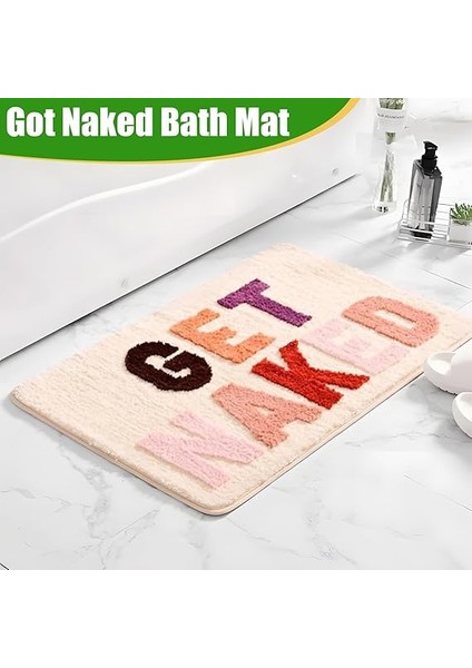 Get Naked Banyo Paspası Paspas Kaymaz Lüks Kaymaz Banyo Paspası Mikrofiber Dokulu – Emici Banyo Halısı Banyo, Oturma Odası, Yatak Odası Için indirimleri