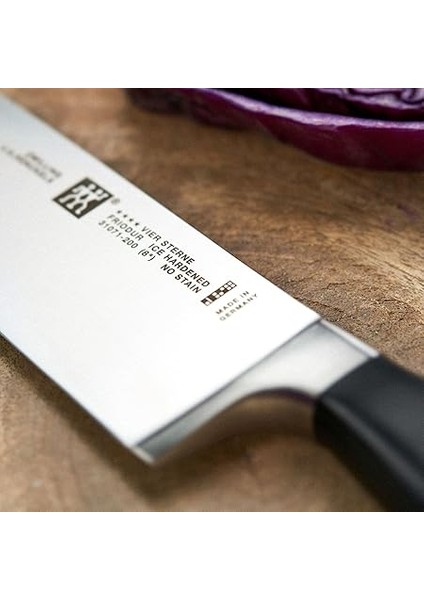 Four Star Şef Bıçağı, Paslanmaz Çelik, SIYAH,200 mm modelleri