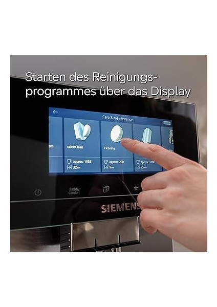 TZ80001A Temizleme Tabletleri, 10 Adet, Kahve Yağı Kalıntılarını Ideal Şekilde Giderir, Orijinal Aksesuar, Eq Serisi Tam Otomatik Kahve Makineleri ve Ankastre Tam Otomatik Makineler Için modelleri