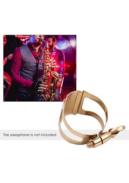 Tek Vidalı Ayar Saksafon Ligatür Alto Saksafon Için Kompakt Dayanıklı Ligatür modelleri