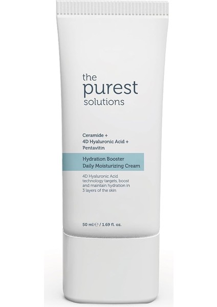 Purest Solutions, 24 Saat Etkili Günlük Yoğun Nemlendirici Cilt Bakım Kremi 50 ml
