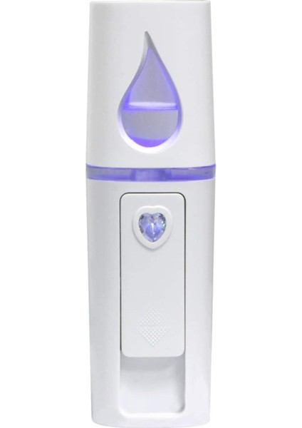 Yüz Nemlendirici 20ML Taşınabil Soğuk Kompres Yüz Buhar Makinesi Spa Nemlendirici Su Spreyi Yüz Nemlendirici USB Taşınabil Nemlendirici Beyaz