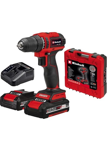 Akülü Vidalama Te-Cd 18/40 Li Bl (2x2,0 Ah) Power X-Change (Li-Ion, 18 V, 40 Nm, Kömürsüz Motor, 2 Vitesli Şanzıman, Devir Kontrolü, 2x 2,0 Ah Pxc Akü ve Hızlı Şarj Cihazı) - 4513995