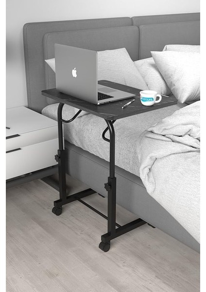 Eğim Yükseklik Ayarlı Laptop Sehpası Kahvaltı Ders Çalışma Bilgisayar Masası Metal Ayak Tekerlekli fiyatları