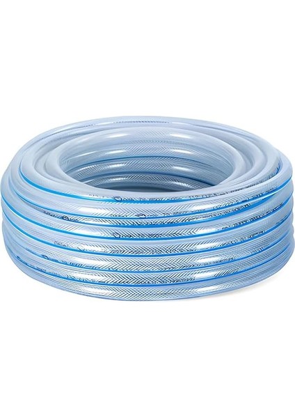 Metre Örgülü Şeffaf Bahçe Hortumu Dayanıklı 3 Katlı Sağlam Su Sulama Yıkama Hortum 12.5 mm 1/2"