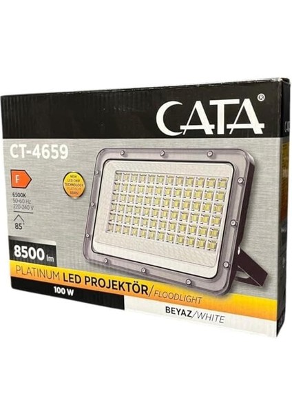 LED Projektör 100W | Yüksek Parlaklık 8500LM, 6500K Soğuk Beyaz, IP65 Dış Mekan Için Su Geçirmez Spot Lamba fırsatları