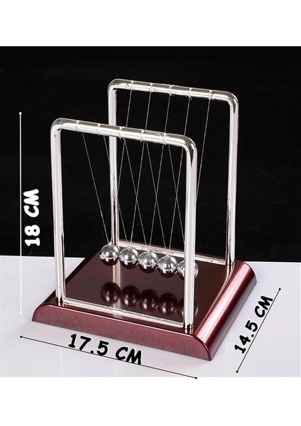 Çarpışan Newton Denge Topları Büyük Boy 18X 17.5 x 14.5 cm