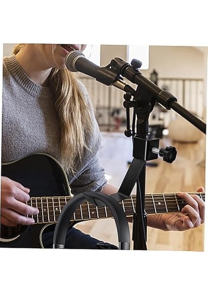 Benzersiz Gitarist Aksesuarı Metal Kulaklık Askısı Kulaklık Standı Askısı Kulaklık Depolama Için Katlanabilir fiyatları