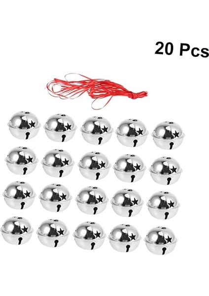 21 Adet Noel Çanları Kurdele Askılı Çan Seti 20 Adet 4cm 10M Jingle Bell Süslemeleri fırsatları