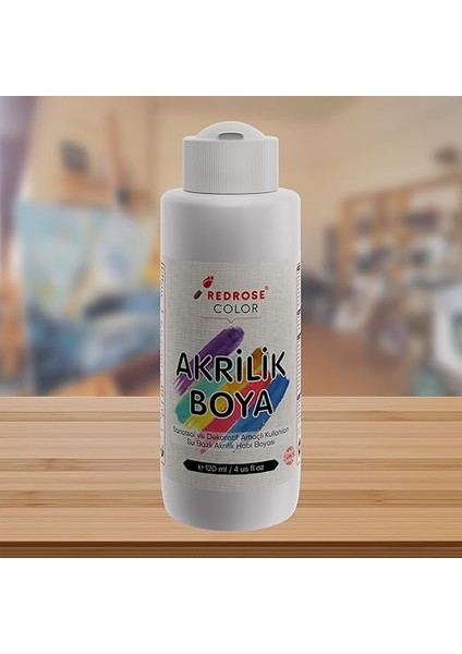 Rose Beyaz Akrilik Boya 120 ml fiyatları