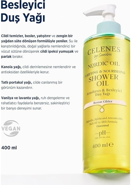Celenes Nordic Oil Duş Yağı Hassas Ciltler modelleri