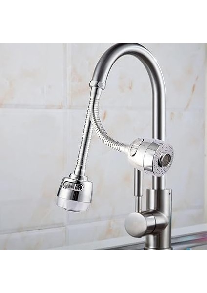 360° Döner Esnek Mutfak Musluk Başlığı - Su Tasarruflu 2 Fonksiyonlu Sprey Başlık fırsatları