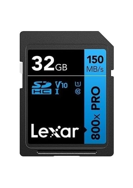 Sdhc High-Performance 32GB 800X Uhs-I Serisi Blue Class 10 U1 V10 4K Video Kaydı Için Yüksek Aktarım Hızı Siyah/mavi fiyatları