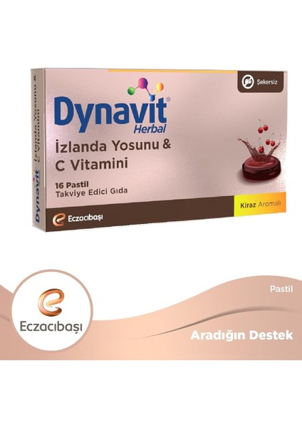 Herbal Izlanda Yosunu&amp;vitc 16 Pastil fiyatları