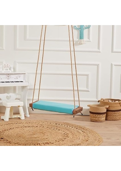 Klasik Ahşap Piknik Salıncak - Ev, Bahçe, Piknik (Turkuaz) modelleri