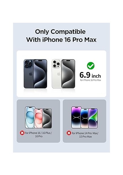 iPhone 16 Pro Max Gizlilik Ekran Koruyucu Temperli Cam 6.9 Inç, Mor Degrade Anti Casus Anti Mavi Işık Hd Kolay Kurulum Için Uyumlu fiyatları