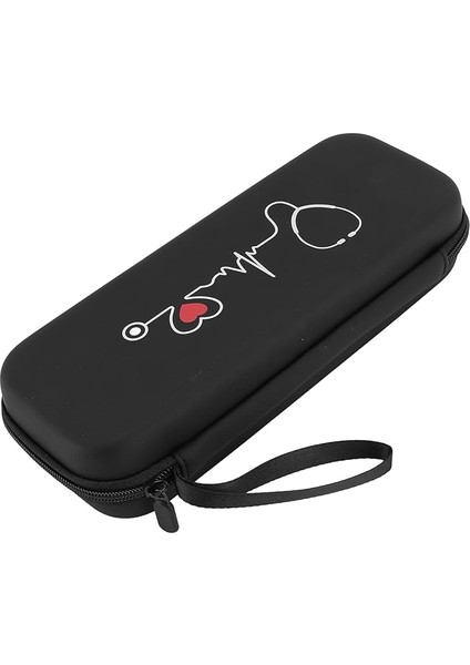 Siyah Stetoskop Taşıma Çantası, Sert ve Koruyucu, File Cepli, Classic Iıı ve Hafif Iı S.e Için Uygundur