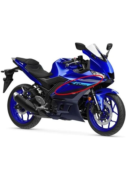 R25 2024 Sol Sticker Mavi Orijinal Yan Çıkartma B5P-F8391-0