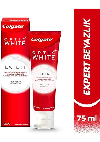 Optic White Expert White Beyazlatıcı Diş Macunu 75 ml fiyatları
