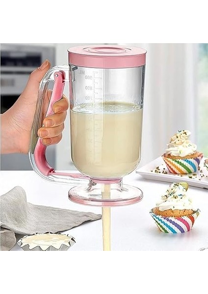 Pratik Hamur Dağıtıcı Pancake Krep Muffin Kolay Akıtma Kabı, Çok Renkli, Medium fiyatları